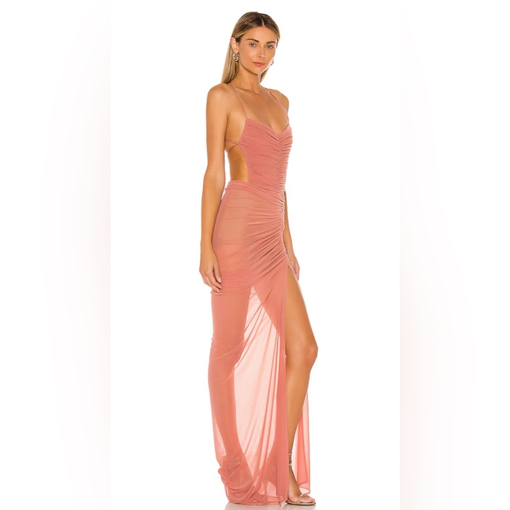 x REVOLVE Follie Gown in Mauve Michael Costello - Picture 3 of 8